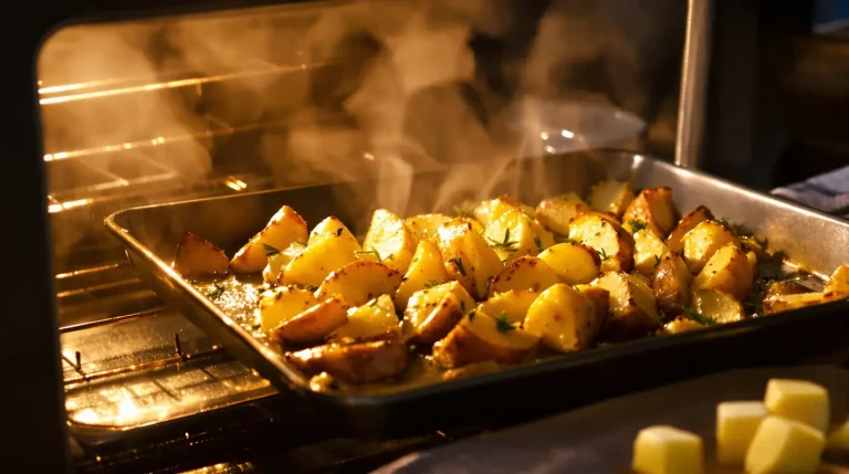 Pommes de terre au four : j’utilise cette astuce simple pour les rendre bien croustillantes à tous les coups